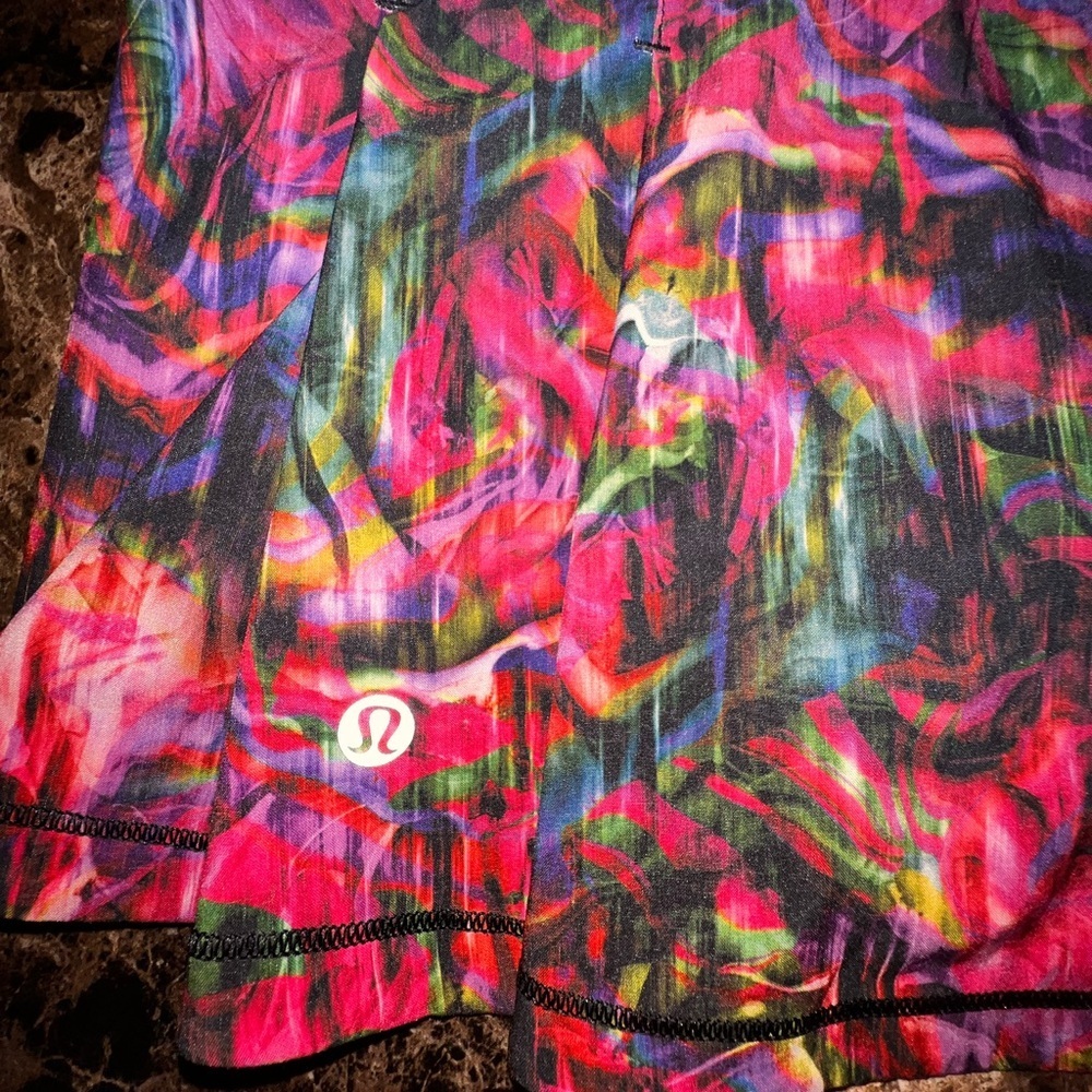 LULULEMON PACE RIVAL VIBRANT MULTICOLOR SKIRT/SKORT SIZE 6 - Picture 3 of 11